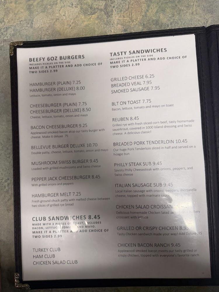 Amsden House Restaurant Menu image 2